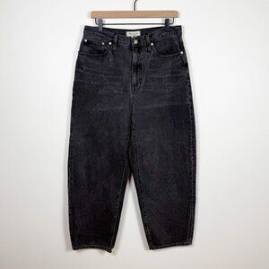 Madewell Balloon Jeans Washed Black Size 29